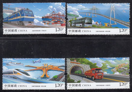 China 2021-24 Sustainable Development Of Transport In China Stamps 4v - Nuovi