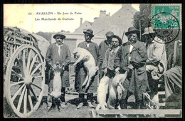 FRANCE - AVALLON - Un Jour De Foire - Les Marchands De Cochons. (  Nº 66) Carte Postale - Kermissen