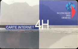 FRANCE  -  ARMEE  - Prepaid - Carte Internet  -  Economat Des Armées - 4 H -  Cartes à Usage Militaire