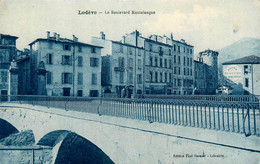 Lodève * Le Boulevard Montalangue * Hôtel De La Paix - Lodeve