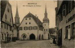 CPA AK BENFELD-Alte Schlossgasse Mit Rathaus (429410) - Benfeld