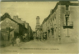 CPA FRANCE - SAINT-ETIENNE DE MONTLUC - LA GRANDE RUE - EDIT ARTAUD -NOZAIS - 1910s (11596) - Saint Etienne De Montluc