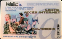 FRANCE  -  ARMEE  -  Internet  -  PASSMAN - Ecole Supérieure Et D'Application Des Transmissions  -  3 Heures -  Kaarten Voor Militair Gebruik