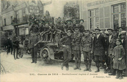 Amiens * Ravitaillement Anglais Dans La Ville * Ww1 War Guerre 14/18 * Militaria * Hôtel Du Rhin * Militaires - Amiens