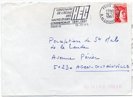 1981 - PARIS 01 - Rue Du LOUVRE - Centenaire HEC - 1961-....