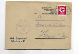 Brief Aus Offenbach Nach Hanau 1939 - Oficial