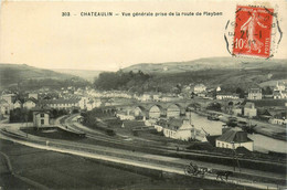 Châteaulin * Vue Générale Prise De La Route De Pleyben * Ligne Chemin De Fer * La Gare - Châteaulin