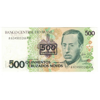 Billet, Brésil, 500 Cruzeiros On 500 Cruzados Novos, Undated (1990), KM:226b - Brésil