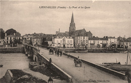 St Gilles * Le Pont Et Les Quais * Attelage - Saint Gilles Croix De Vie