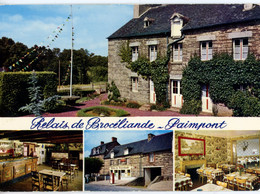 PAIMPONT RELAIS DE BROCELIANDE PROPRIETAIRE CHEF DE CUISINE MARCEL QUILY MULTIVUES INTERIEUR EXTERIEUR POMPE ESSENCE - Paimpont