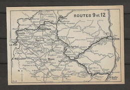 CARTE PLAN 1914 - ITINÉRAIRE - YSSINGEAUX LAVOUTE LE PUY LE MONASTIER MÉZENC LE CHEYLARD TOURNON LA VOULTE - Cartes Topographiques