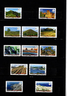 12 Timbres  Adhésifs (lettre Vert  ..)   Oblitérés(2021) (  France  Terre De Tourisme--sites Naturels.  ) - Luchtpost