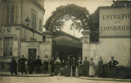 Courbevoie * Carte Photo * Devanture Vins En Gros PERALDI Frères & ...RANT 15 Rue St Germain * Usine Entrepôt - Courbevoie