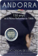 2 € Commemorativi Andorra -  2016 - “150° Anniv. Nuova Riforma Del 1866” - Andorra