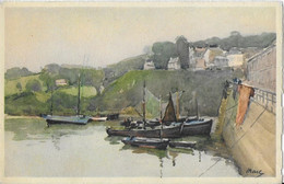 DOUARNENEZ ..-- Repro Aquarelle Signée " Marc " . - Douarnenez