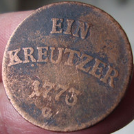 1 Kreuzer Joseph WENZEL 1773 G - Taler En Doppeltaler