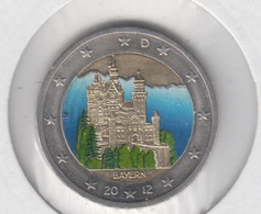 ALLEMAGNE - 2 Euros 2012 (chateau De Neuschwanstein)(atelier A)(colorisée) - Allemagne