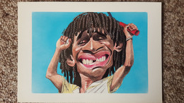 CPM CARICATURE YANNICK NOAH DEVO SPORT EN FETE TENNIS JOUEUR  36 BIS - Sportifs