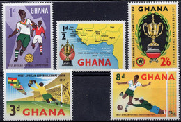 GHANA :1959: Y.54-58*** Postfris/neufs/MNH : VOETBAL/FOOTBALL. - Coppa Delle Nazioni Africane