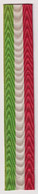 Ruban Drapeau Italie - 2,7 X 34 Cm - Moiré - 1 Pli Marqué - Très Bon état - Banderas