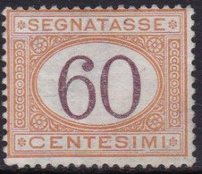 Regno D'Italia - 96 ** - Segnatasse 1924 - 60 C. Arancio E Bruno N. 33. Cat. € 225,00. SPL - Segnatasse