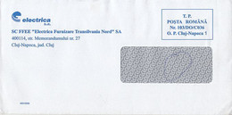 8720FM- ELECTRIC COMPANY HEADER PREPAID COVER, 2009, ROMANIA - Covers & Documents