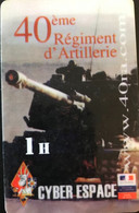 FRANCE  -  ARMEE  -  Internet  -  PASSMAN - 40ème Régiment D'Artillerie -  1 Heure - Militares