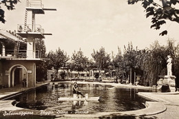 Cartolina - Salsomaggiore - Poggio Diana - Piscina - 1952 - Parma