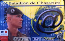 FRANCE  -  ARMEE  -  Internet  -  PASSMAN - 16ème Bataillon De Chasseurs -  1 Heure -  Cartes à Usage Militaire