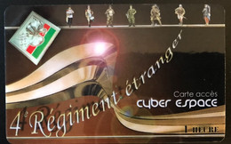 FRANCE  -  ARMEE  -  Internet  -  PASSMAN - 4ème Régiment Etranger  -  1 Heure -  Cartes à Usage Militaire