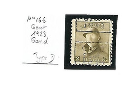 Preo N° 166 2 Ct Casque GENT 1923 GAND Type D - Rollenmarken 1900-09