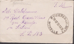 Lettre De Maizières-les-Metz F.M - Alsace-Lorraine