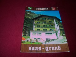 3901 SAAS GRUND VALAIS  CH 1559m  Hotel Rodania  Famille Venetz Albinus Le 12 091992 - Saas Im Prättigau