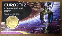 UKRAINE POLAND EURO FOOTBALL AVEC ENCART MDP 2012 MÉDAILLE MONNAIE DE PARIS JETON TOURISTIQUE MEDALS COINS TOKENS - 2012