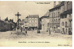 CPA   FAY Le FROID  La Place Et La Croix De La Mission - Autres Communes
