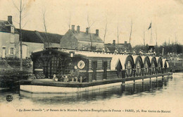 Paris 9ème * LA BONNE NOUVELLE 2ème Bateau Mission Populaire évangélique France , 36 Rue Godot De Mauroy * Péniche - Distretto: 09