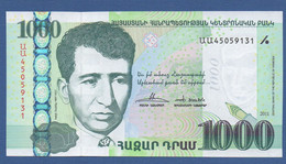 ARMENIA - P.55 – 1.000 Dram 2011 UNC  Serie N. 45059131 - Armenië