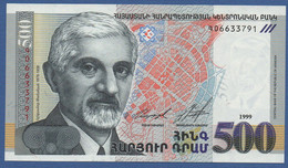 ARMENIA - P.44 – 500 Dram 1999 UNC  Serie N. 06633791 - Armenië
