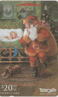 New Zealand, NZ-G-145, 1996 Christmas, Santa In Bedroom, 2 Scans. - Noel