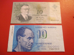 FINLAND 10 MK 1963 + 10 MK 1986   D-1018 - Finlandia