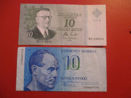 FINLAND 10 MK 1963 + 10 MK 1986   D-1019 - Finlandia