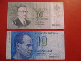 FINLAND 10 MK 1963 + 10 MK 1986   D-1022 - Finland