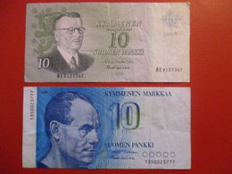 FINLAND 10 MK 1963 + 10 MK 1986   D-1023 - Finland