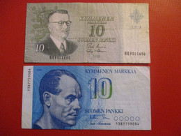 FINLAND 10 MK 1963 + 10 MK 1986   D-1024 - Finlandia