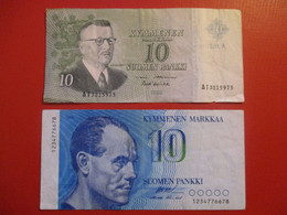 FINLAND 10 MK 1963 + 10 MK 1986   D-1025 - Finlandia