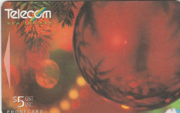 New Zealand, NZ-G-111, 1995 Christmas Decorations, $5 Christmas Decorations, 2 Scans. - Noel