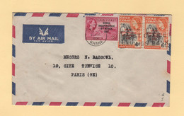 Ghana - Accra - 1957 - Par Avion Destination France - Ghana (1957-...)