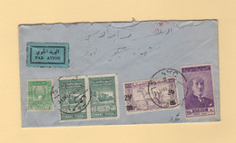 Syrie - Damas- 1949 - Par Avion Destination France - Timbre Fiscal - Syrien