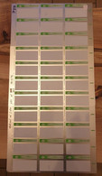 5u Blank Card - Original Sheet - Errori & Varietà