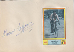 Sylvere Maes (†1966) Autogramm  Autograph On Page 10x15cm ,autografo, Autographe, Tour De France Winner 1936 & 1939 - Autografi